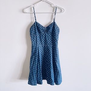 💓Adorable Aeropostale Polka Dot Denim Dress